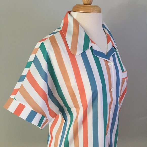 Striped Courrier Button Down - Picture 8 of 11